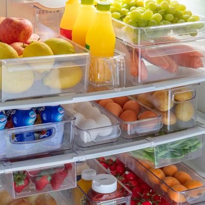 Imagem de Pote Organizador Geladeira Multiuso Gaveta Porta Maquiagem