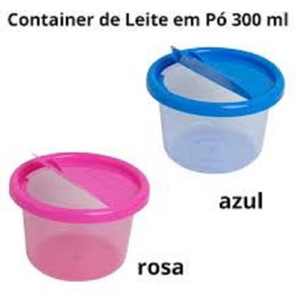 Imagem de POTE PARA LEITE EM PÓ COM TAMPA INFANTIL 300ml cores