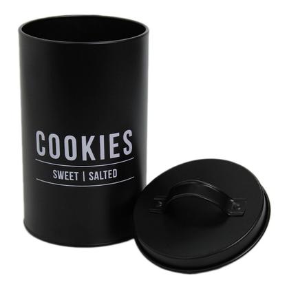 Imagem de Pote Para Mantimentos Lata Com Tampa Para Cookies Bolacha Biscoito 1,7 Litros