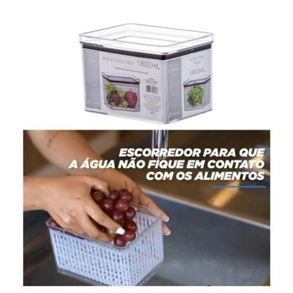 Imagem de Pote paramount lumini porta tudo fresh hermetic 1,800ml 1371