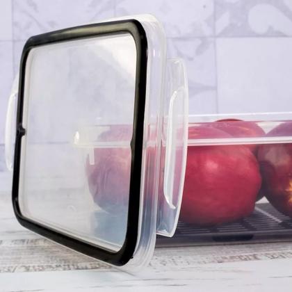 Imagem de Pote Plasutil 4l Hermético Tela Escorredor C/ Trava