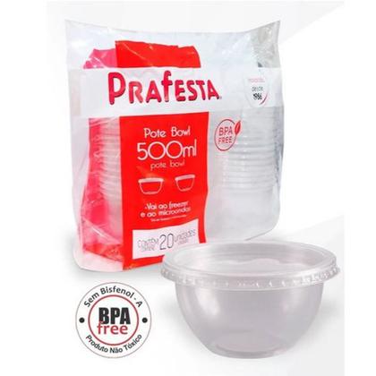 Imagem de pote prafesta bowl 500ml 20und.