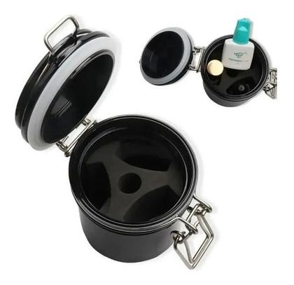 Imagem de Pote Preto Para Conservação De Cola Alongamento De Cílios