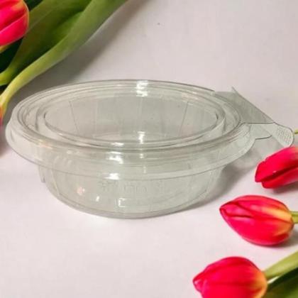 Imagem de Pote Redondo Transparente 250ml Tampa com Lacre F742 Fibraform com 100 unidades