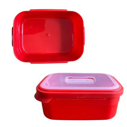 Imagem de Pote Retangular de 1 Litro - Vermelho