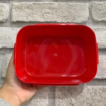 Imagem de Pote Retangular de 1 Litro - Vermelho