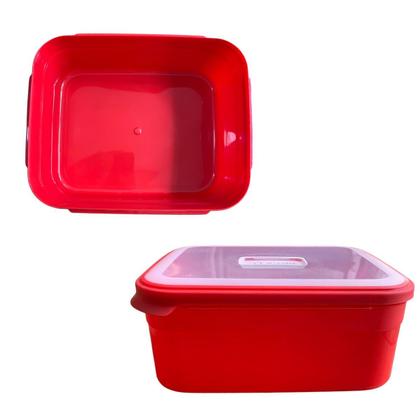 Imagem de Pote Retangular de 3 Litros - Vermelho