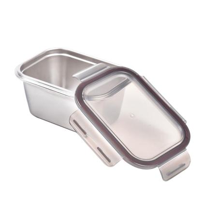 Imagem de Pote Retangular em Aço Inox 1 Litro Kenya