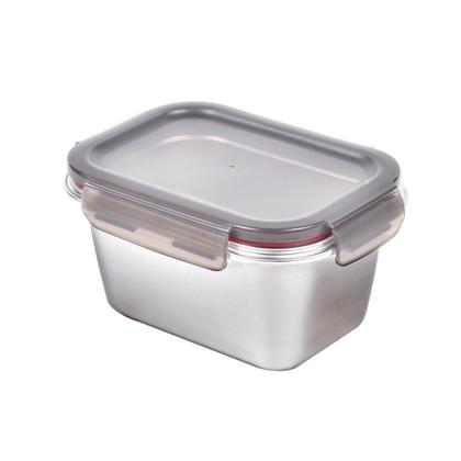 Imagem de Pote Retangular em Aço Inox 1 Litro Kenya