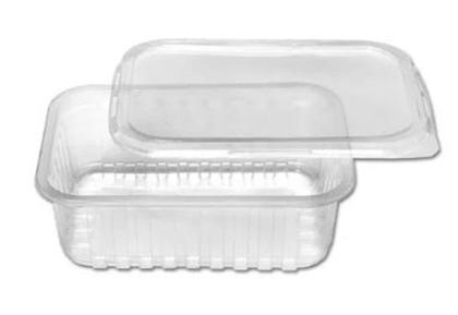 Imagem de Pote retangular PP2 c/tampa 400 ml c/10 unid. -  Starpack - embalagem freezer e microondas (16077)