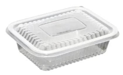 Imagem de Pote retangular PP3 c/tampa 750 ml c/10 unid. - Starpack - embalagem freezer e microondas (16078)