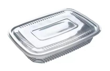 Imagem de Pote retangular PP5 c/tampa 1500 ml 10 unidades - Starpack - embalagem freezer e microondas (16080)