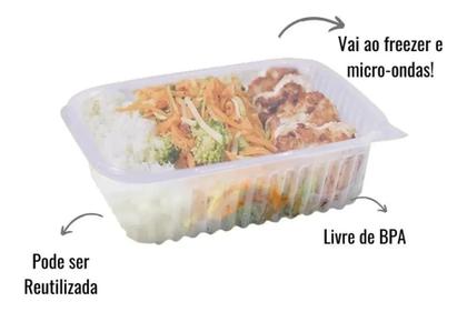 Imagem de Pote Retangular Prafesta 750ml caixa com144 unidades