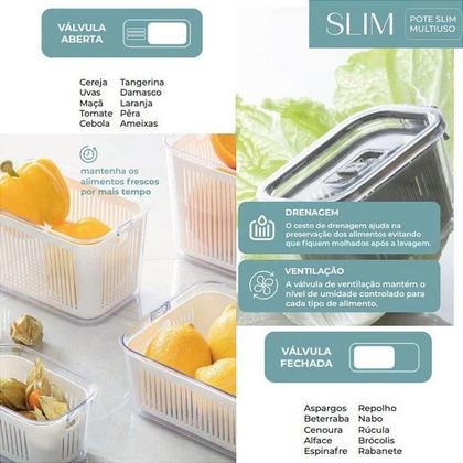 Imagem de Pote Slim Multiuso 3.390 Ml Branco
