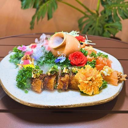 Imagem de Pote Suporte Difusor de Gelo Seco para Efeito de Fumaça Sushi Restaurante Japones Preto