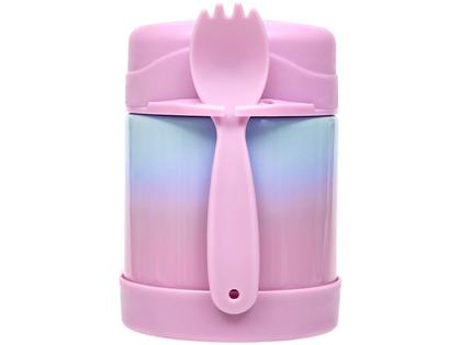 Imagem de Pote Térmico com Colher - Degradê Rosa