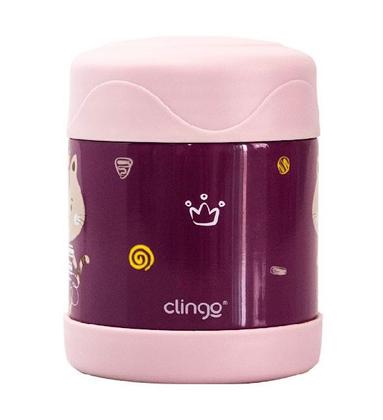 Imagem de Pote Térmico Infantil Aço Inoxidável 330ml Clingo Milky