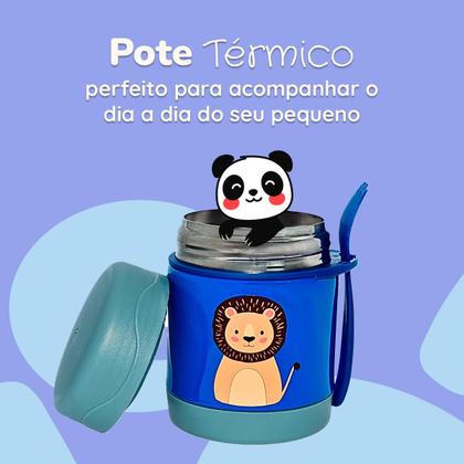 Imagem de Pote Térmico Infantil Bebê Inox Com Colher PapinhaFruta