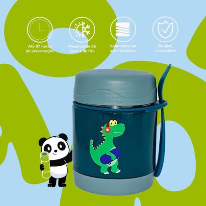 Imagem de Pote Térmico Infantil Bebê Inox Com Colher PapinhaFruta