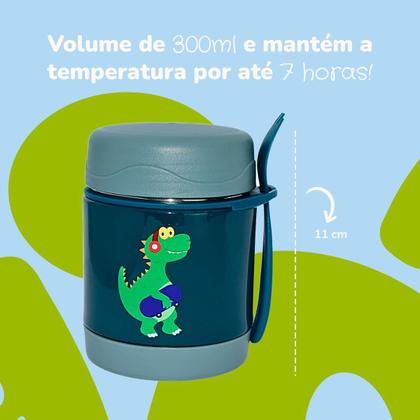 Imagem de Pote Térmico Infantil Bebê Inox Com Colher PapinhaFruta