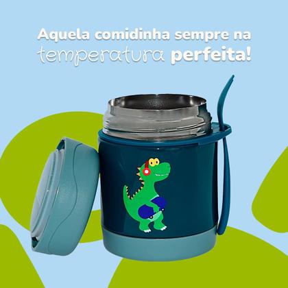 Imagem de Pote Térmico Infantil Bebê Inox Com Colher PapinhaFruta