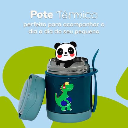 Imagem de Pote Térmico Infantil Bebê Inox Com Colher PapinhaFruta