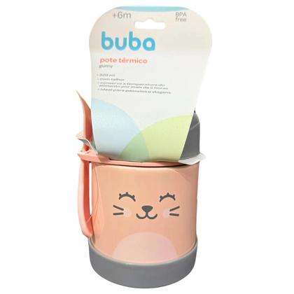 Imagem de Pote Térmico Infantil Buba Com Talher Gumy Bege 320ml