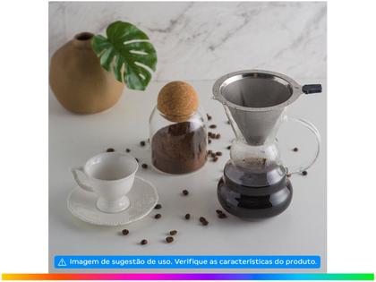 Imagem de Pote Vidro Com Tampa Esfera Rolha Clean 510 ml