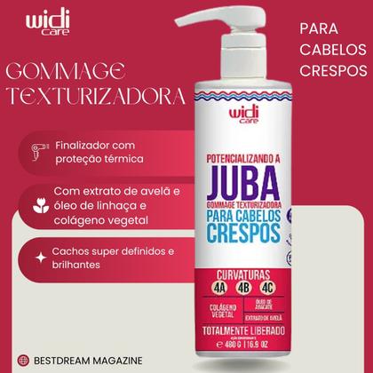 Imagem de Potencializando A Juba Gommage Texturizadora Cabelos Crespos Widi Care Vegano 480g