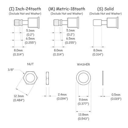 Imagem de Potenciômetro Instrumentos (Unidade) Spirit VPP3-B500K-I