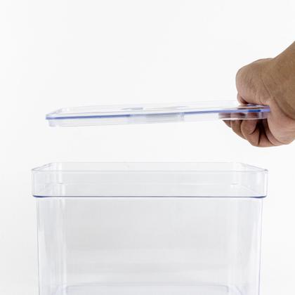 Imagem de Potes Com Escorredor E Válvula De Ar Multiuso Retangular Kit