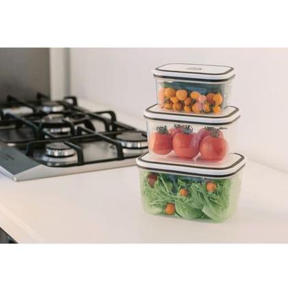 Imagem de Potes Herméticos Electrolux de Plástico Branco Retangular com 10 Unidades