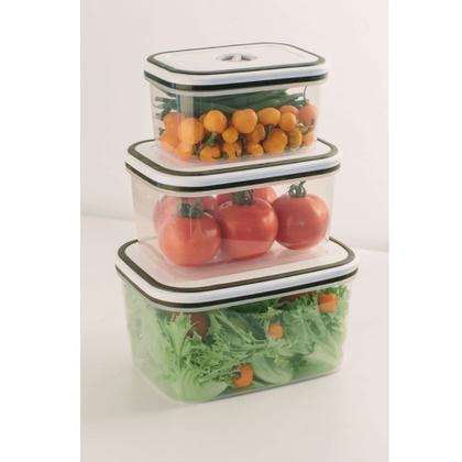 Imagem de Potes Herméticos Electrolux de Plástico Branco Retangular com 10 Unidades