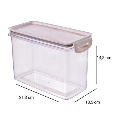 Imagem de Potes herméticos em acrílico porta mantimentos Monte Seu Kit