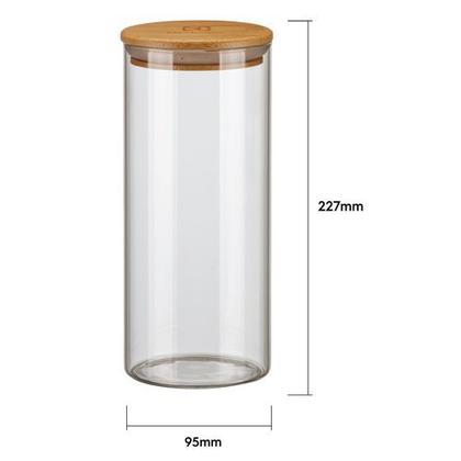 Imagem de Potes Herméticos Porta-Mantimentos com Tampa de Bambu