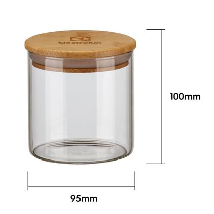 Imagem de Potes Herméticos Porta-Mantimentos com Tampa de Bambu