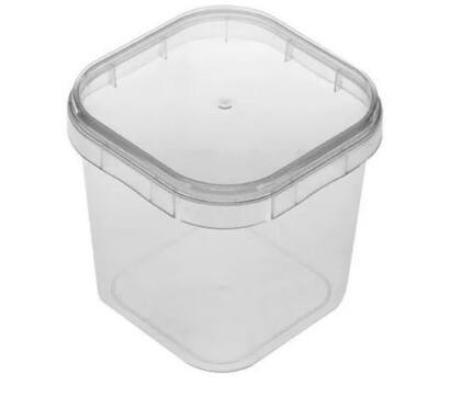 Imagem de Potes Quadrados 220ml Bolo No Pote Lacre 100un Transparente