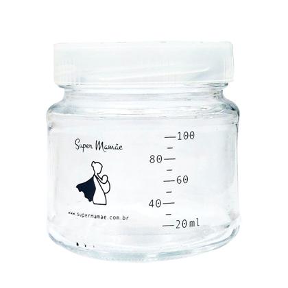 Imagem de Potes Vidro para Armazenar Leite Materno Graduados 100ml 6UND
