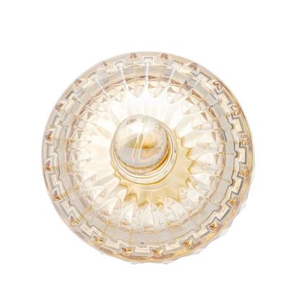 Imagem de Potiche Cristal de Chumbo com Pé Louise Ambar 11x18cm Wolff