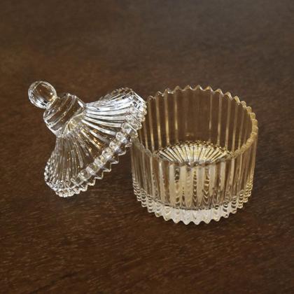 Imagem de Potiche de Cristal Caroussel com Tampa Lyor  9x7x7 cm