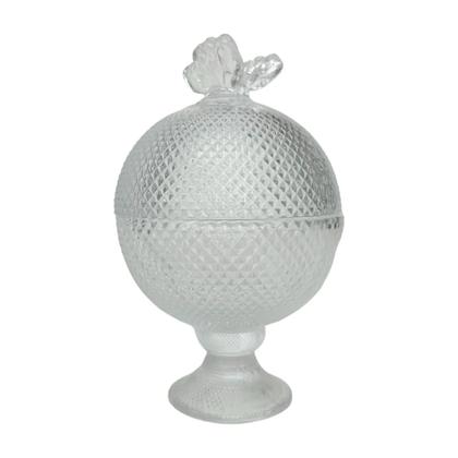 Imagem de Potiche de Cristal com Pé Borboleta Butterfly 13cm Wolff C20740