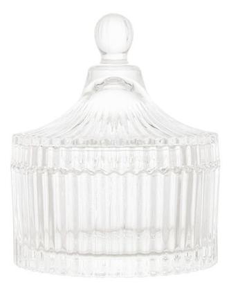 Imagem de Potiche De Cristal Com Tampa Carrossel 10,5x12,5cm 7007 Lyor Cor Transparente
