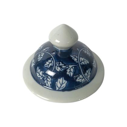 Imagem de Potiche Decorativa em Porcelana Azul e Branco - 23x34cm - Charme para Decoração da sua Casa
