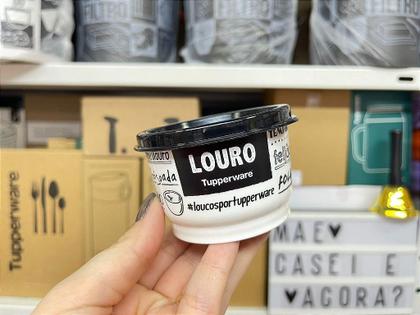 Imagem de Potinho Louro Tupperware Preto e Branco 140ml