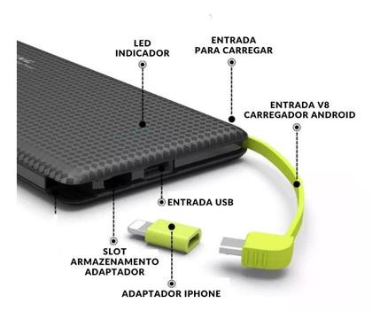 Imagem de Power Bank 10.000mah Kaidi Original