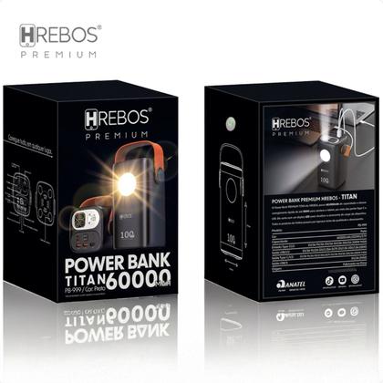 Imagem de Power Bank 60.000mah 100w Hrebos Pb999 Para Star Mini Carregamento super rapido em smartfones