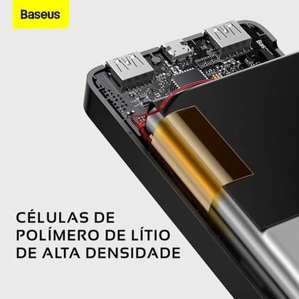 Imagem de Power Bank Baseus 20000mAh com Display  Carregador Portátil USBC, Carga Rápida 15W, Compacto e Leve para Viagens
