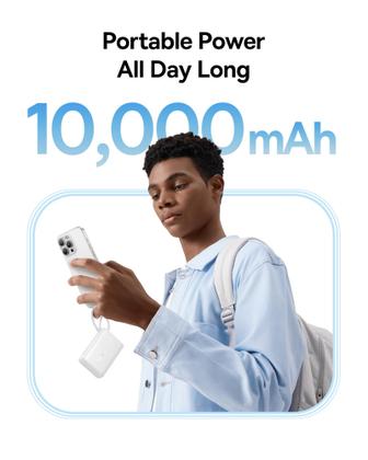 Imagem de Power Bank Baseus Picogo 10000mAh 45W de 3 saídas com cabo USB-C