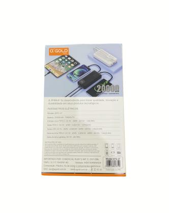 Imagem de Power Bank Carregador Portátil Turbo 20.000mah Com Anatel