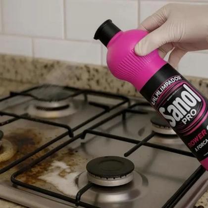 Imagem de Power Clean Sanol 500ml Multilimpador Multiuso Uso Geral e Limpeza Pesada Graxa Oleo Gordura